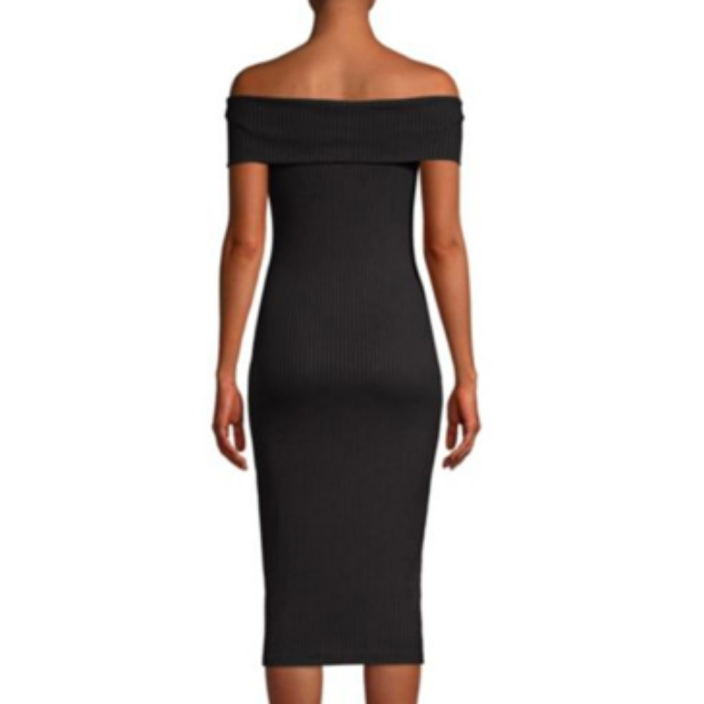 Michael Kors Core of Kors Black Ribbed Dress (XL) - Picture 2 of 5
